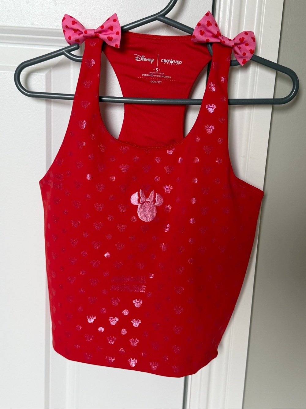 Crowned Athletics Minnie Mouse Girls Power Tank